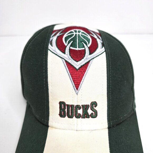 MILWAUKEE BUCKS Hat Cap GREEN Logo NBA Basketball Patch - Picture 3 of 8